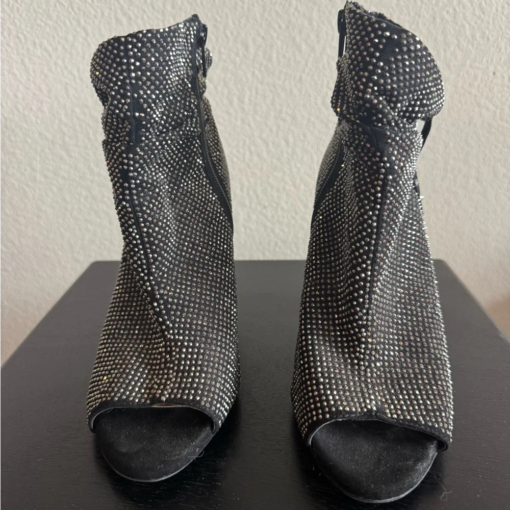 Gianni Bini Black Heeled Boots - Picture 5 of 7